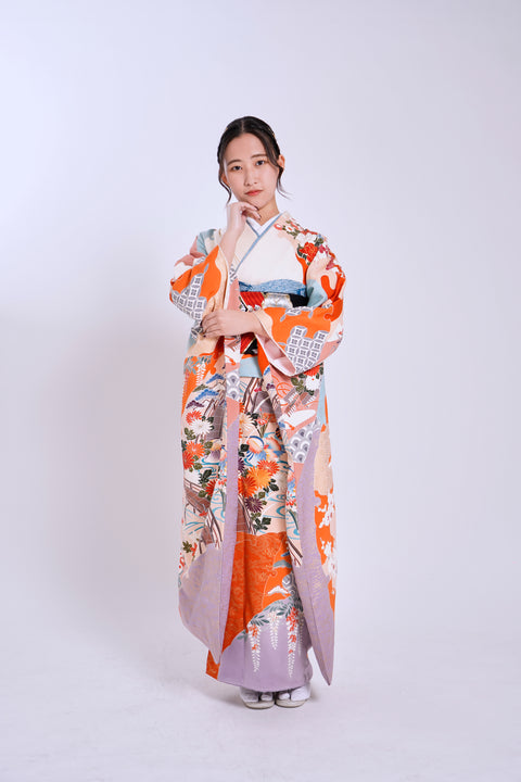 No.8 御所解き文様に菊菱