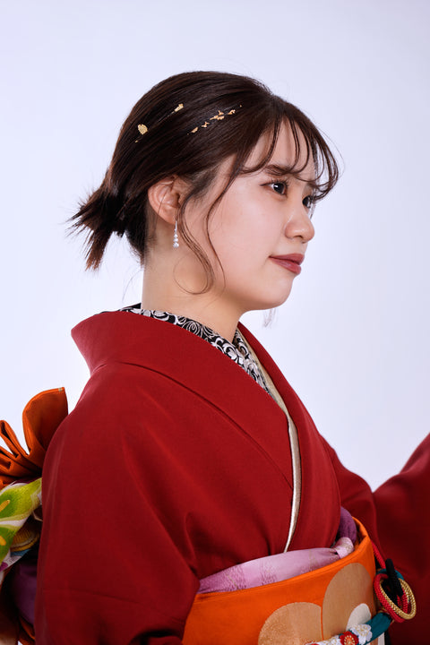 No.15 下がり藤と菊の縫取