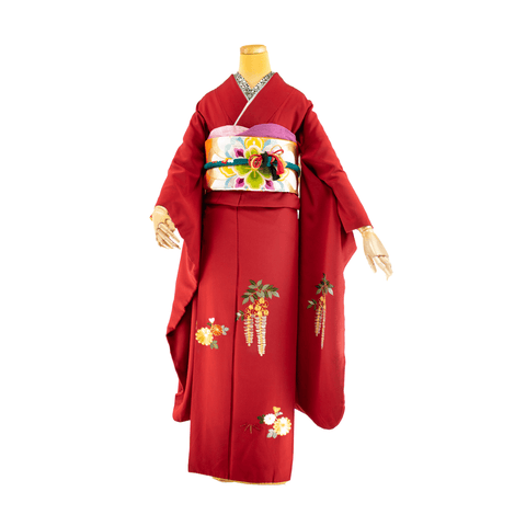 No.15 下がり藤と菊の縫取