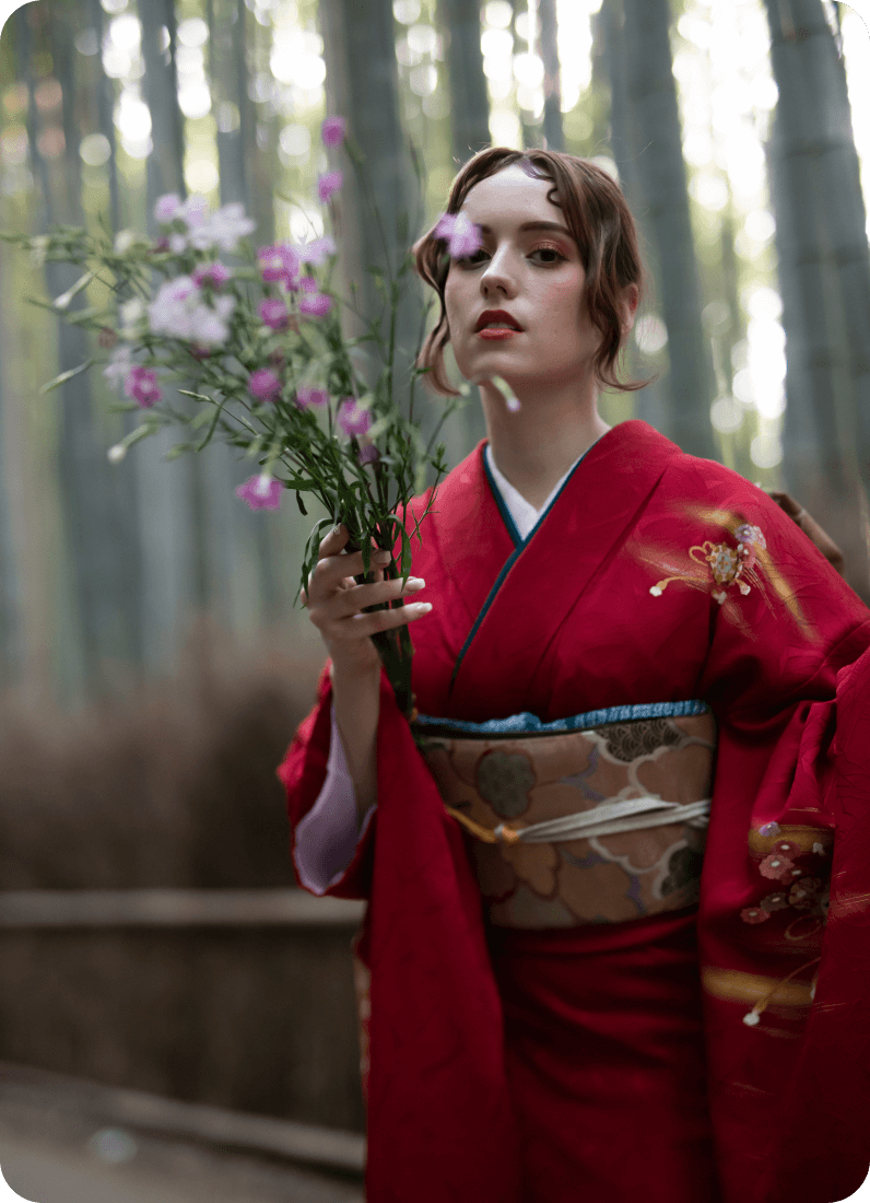 アンティーク着物 振袖 正絹 正絹 アンティーク着物 振袖 三つ紋 N-429